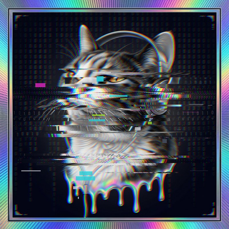 #045 Calico holo cat