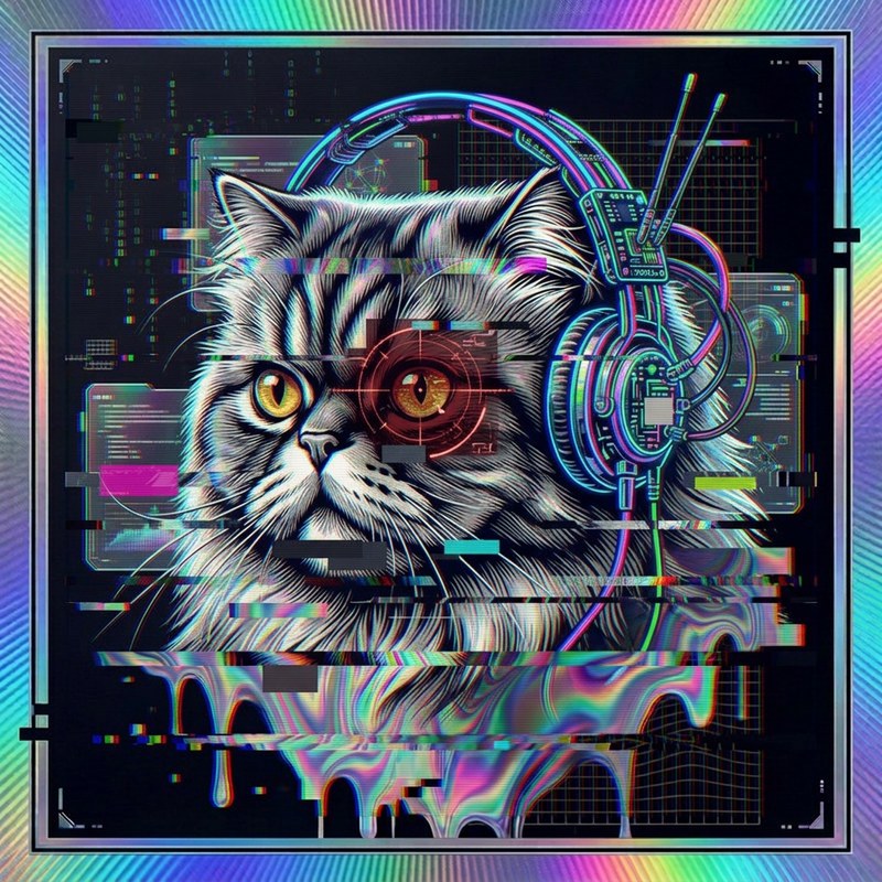 #111 Persian holo cat