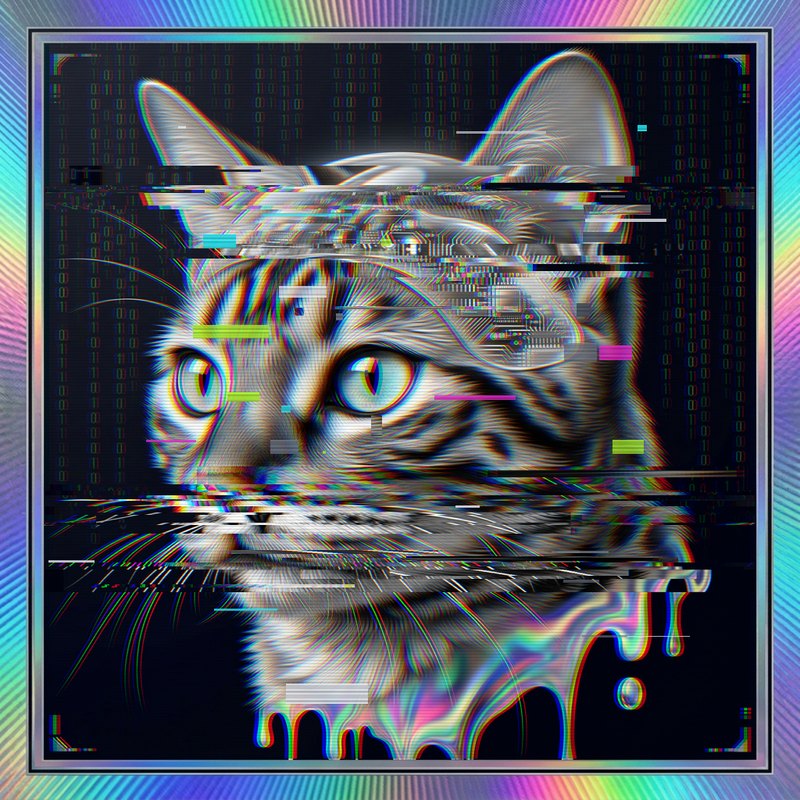 #075 Bengal holo cat