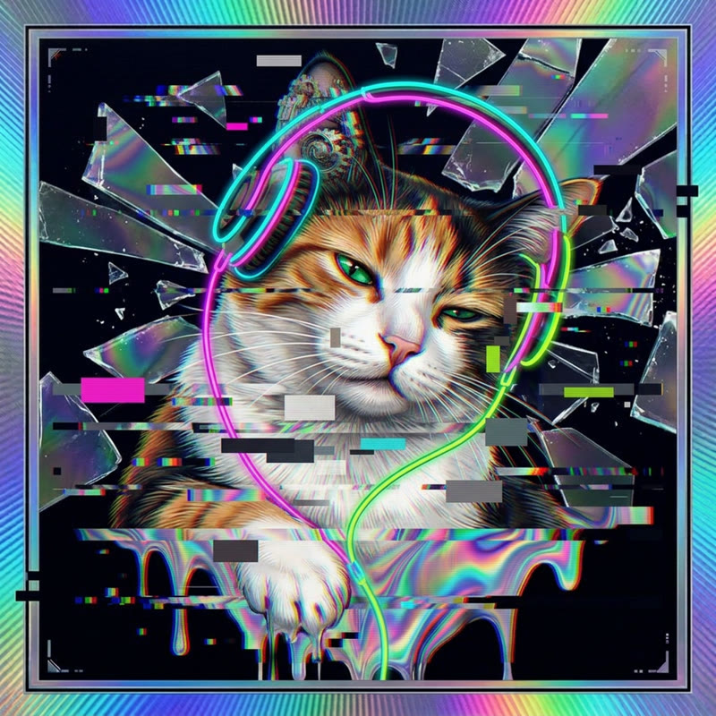 #193 Calico holo cat