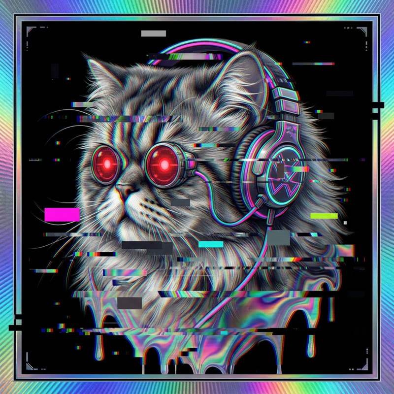 #315 Persian holo cat