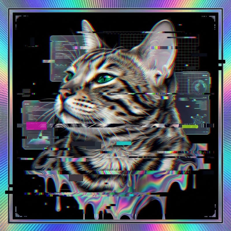 #201 Bengal holo cat