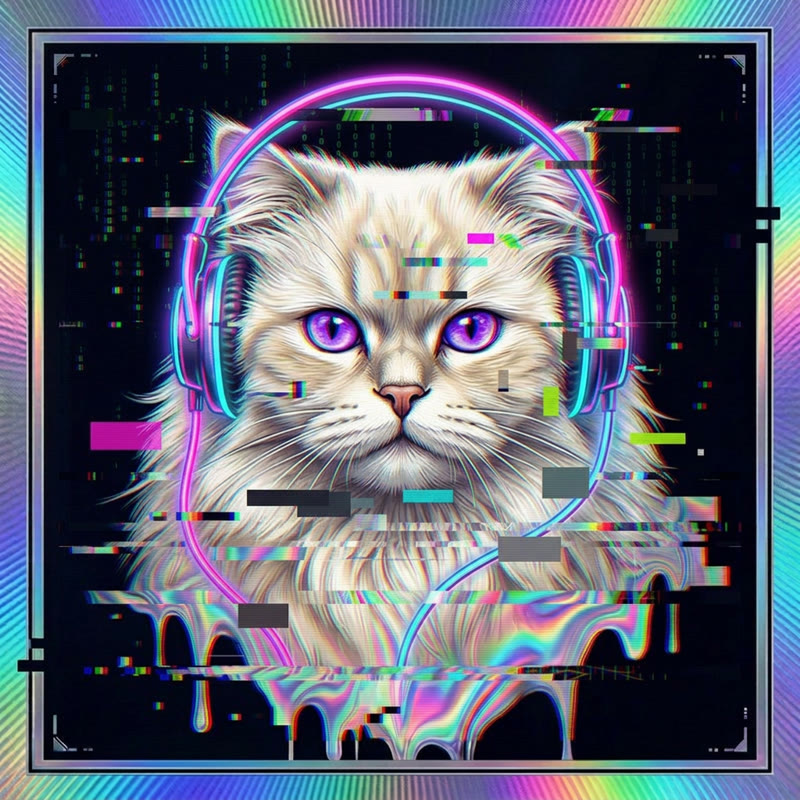 #116 Persian holo cat