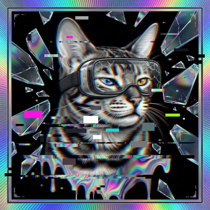 #257 Bengal holo cat