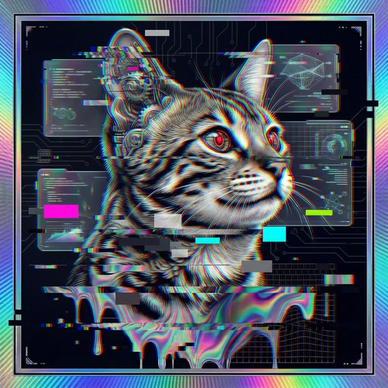 #153 Bengal holo cat