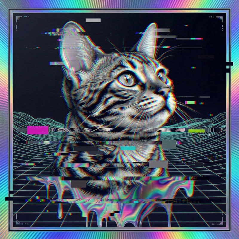 #117 Bengal holo cat