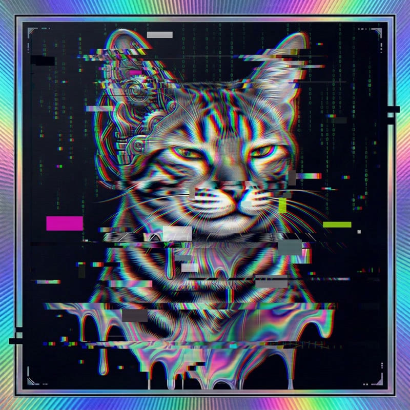 #292 Bengal holo cat