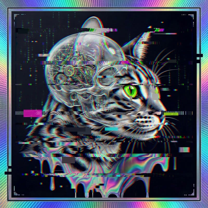 #187 Bengal holo cat