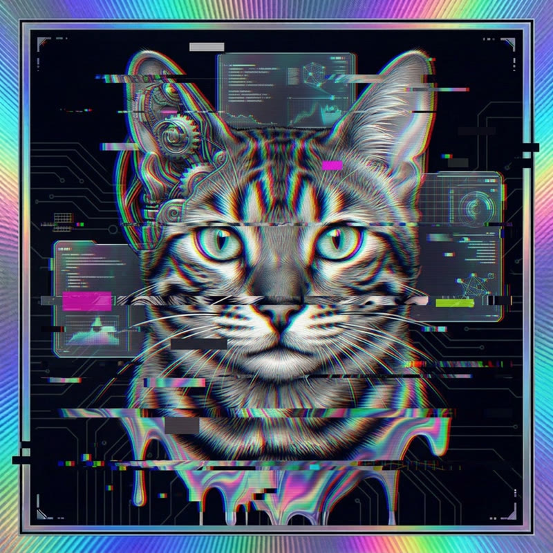 #247 Bengal holo cat