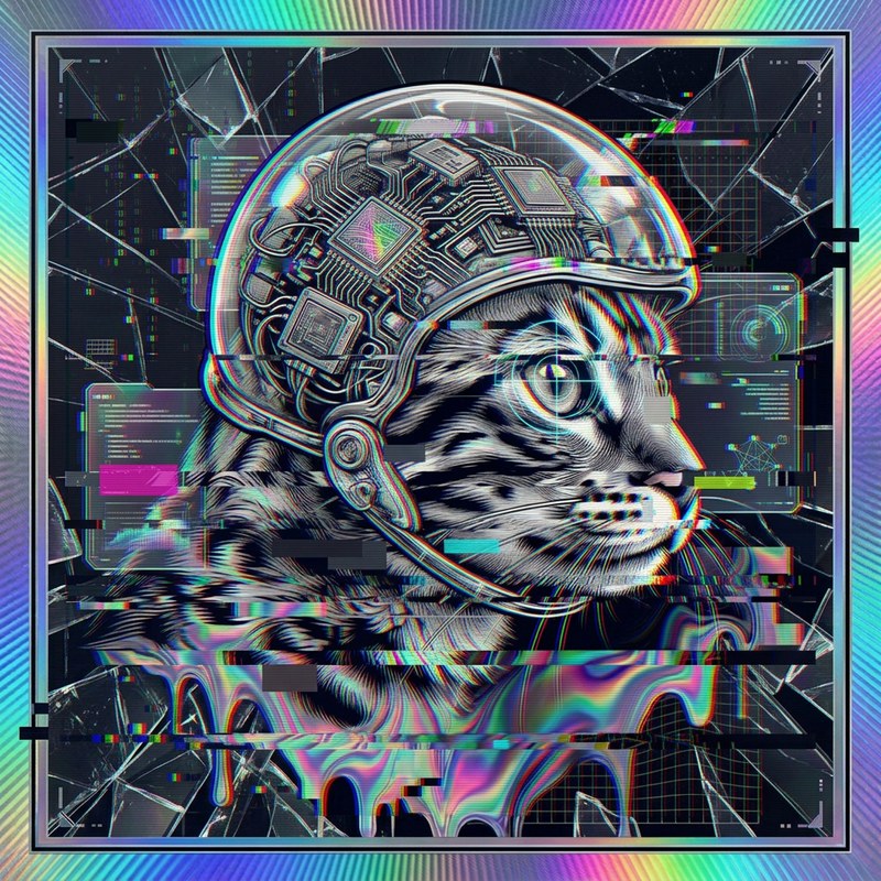 #113 Bengal holo cat