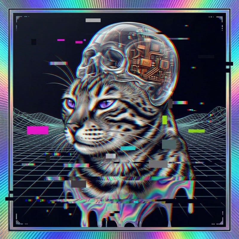 #291 Bengal holo cat