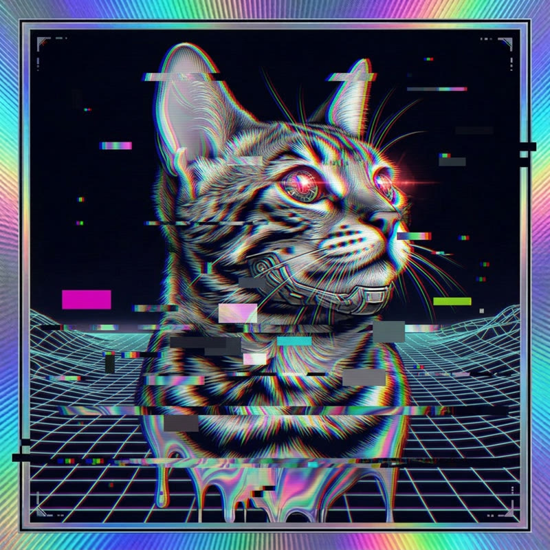 #311 Bengal holo cat