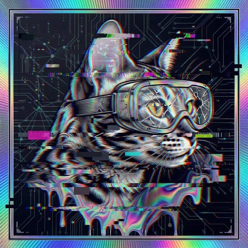 #041 Bengal holo cat