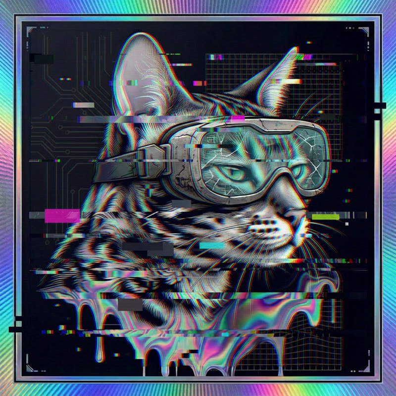 #217 Bengal holo cat