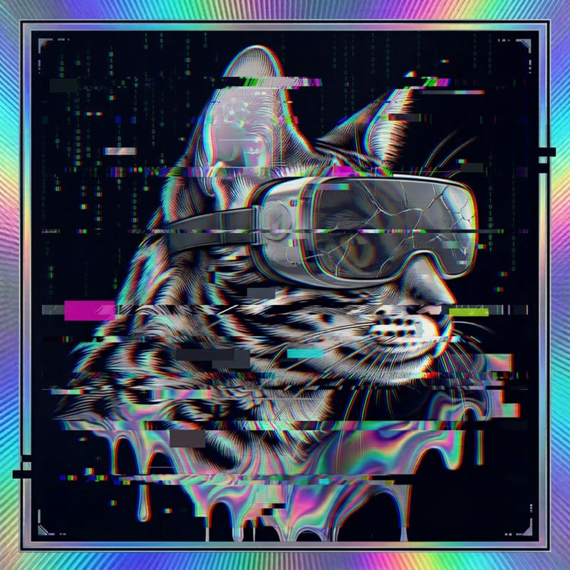 #164 Bengal holo cat