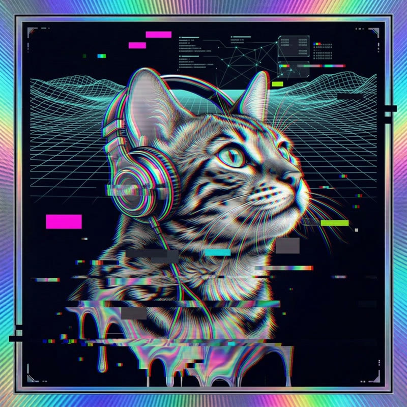 #243 Bengal holo cat