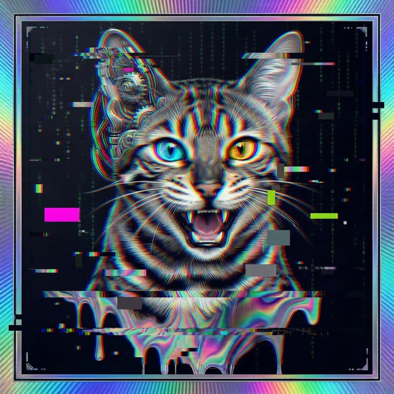 #233 Bengal holo cat
