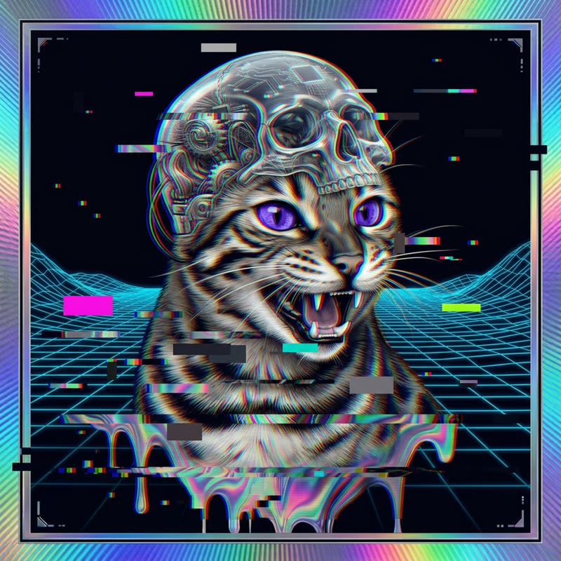 #195 Bengal holo cat