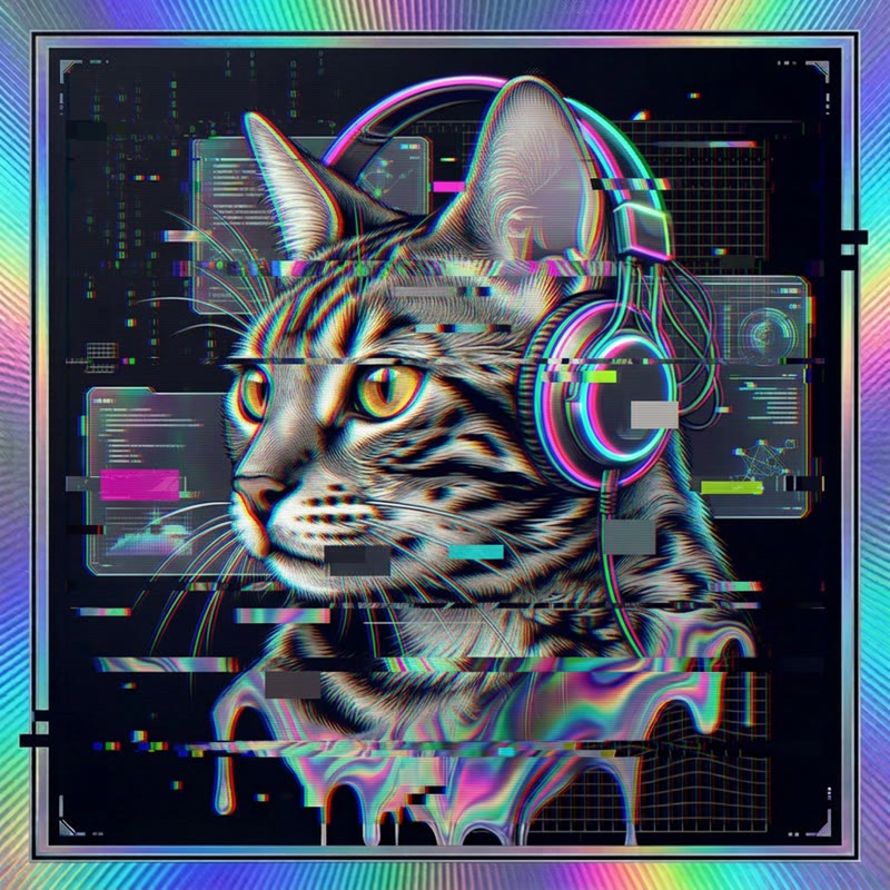 #160 Bengal holo cat