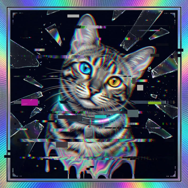 #141 Bengal holo cat