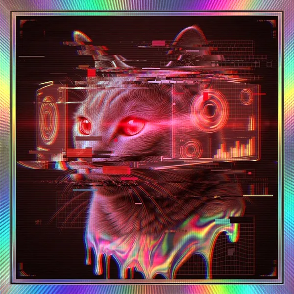 HOLOCATS #066 Red Alert cat