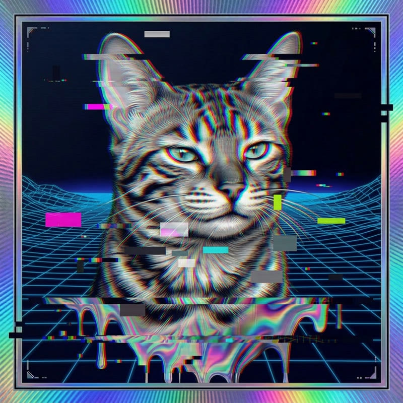 #306 Bengal holo cat