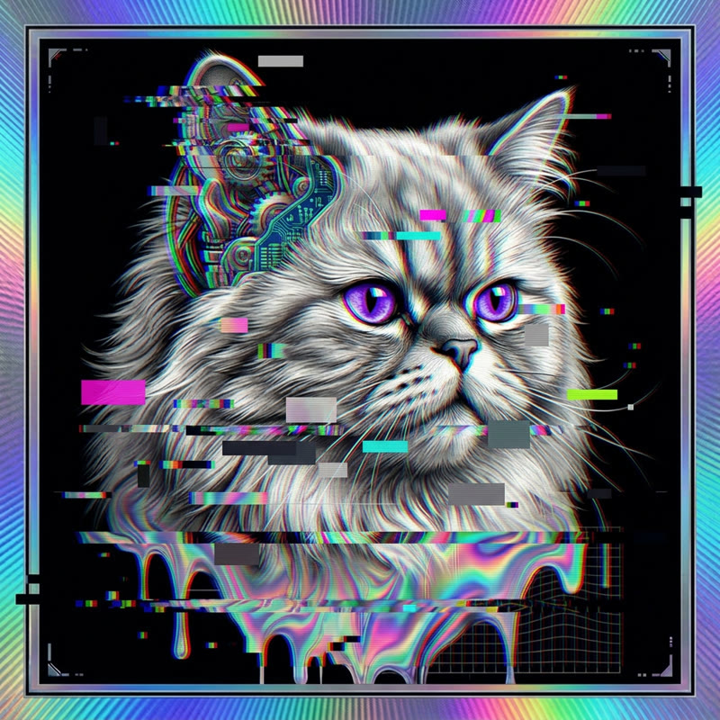 #149 Persian holo cat