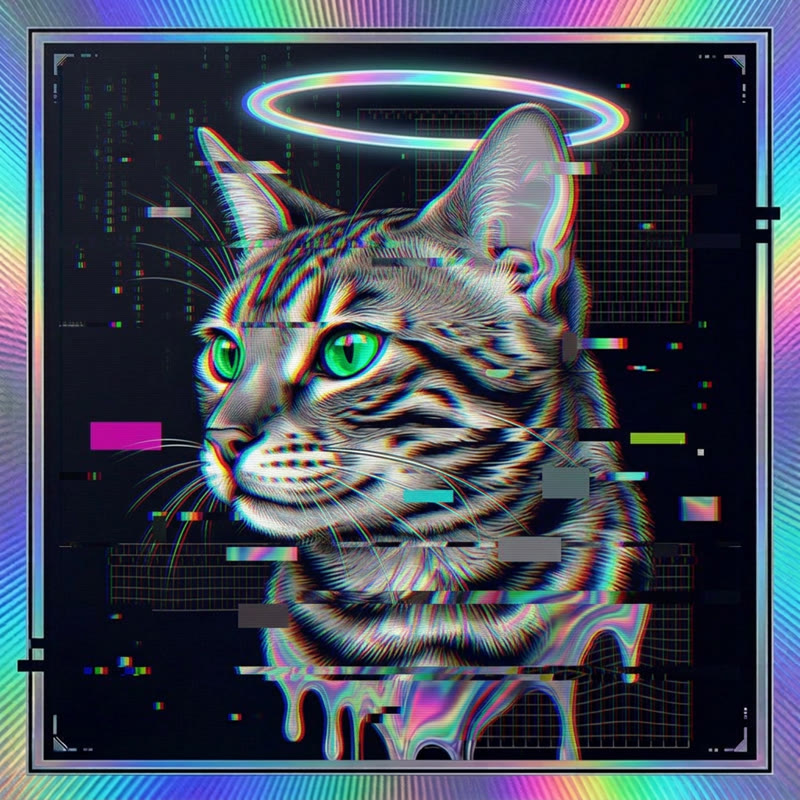 #280 Bengal holo cat