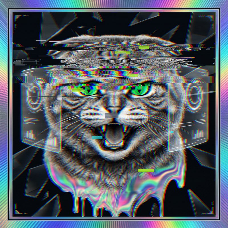 #078 Scottish Fold holo cat