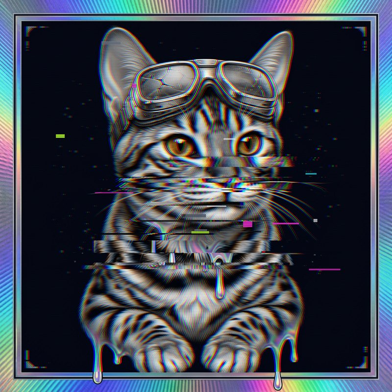 #060 Bengal holo cat