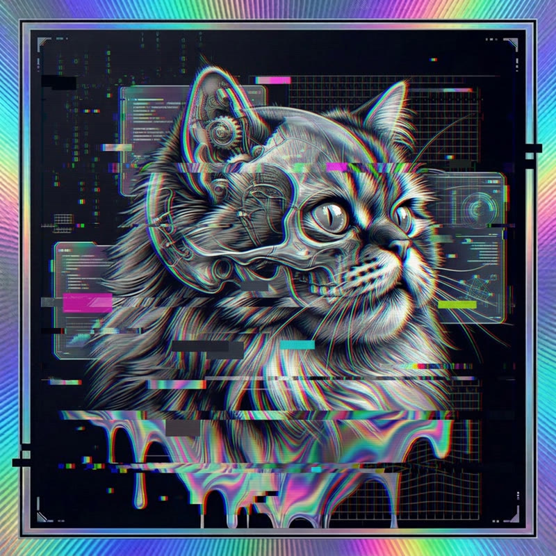 #174 Persian holo cat